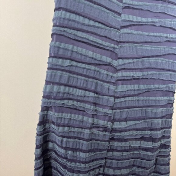Cut Loose Lagenlook Textured Cotton Blend Bluish Gray Sleeveless Dress Size XS - Picture 10 of 13